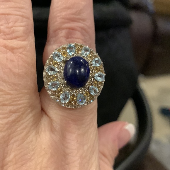 NWT. Size 8. SA blue lapis with Yellow citrine. Aquamarine. - Picture 3 of 3